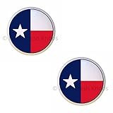 SET OF 2 KNOBS - Texas Flag in the Round - Texas - DECORATIVE Glossy CERAMIC Cupboard Cabinet PULLS  | Amazon (US)