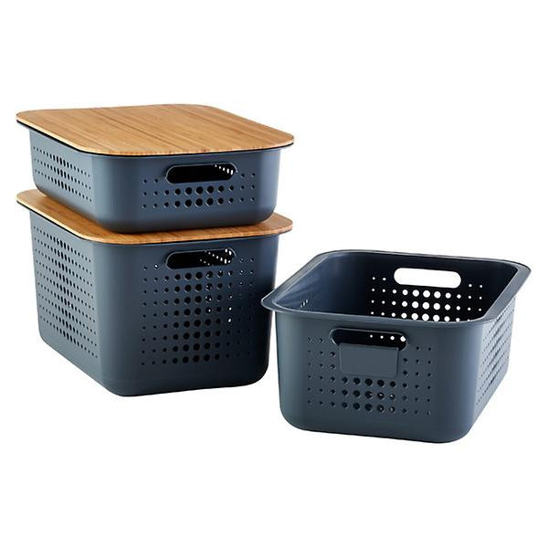 Nordic Storage Baskets with Handles | The Container Store