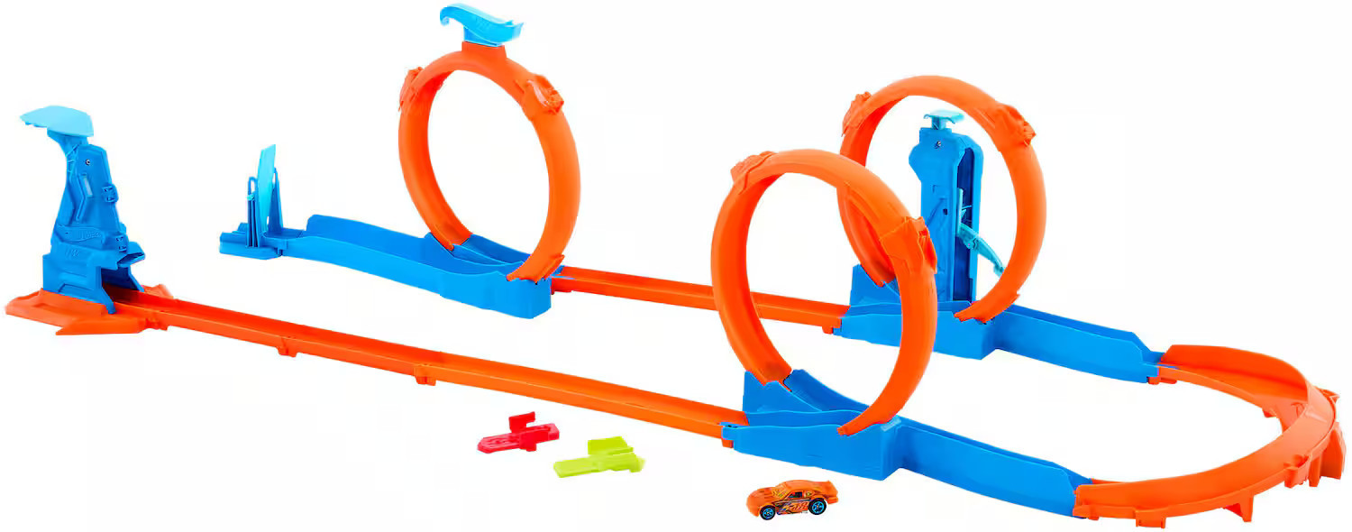 Hot Wheels - Track Creator Triple Loop Speed Kit Track Set | Best Buy U.S.