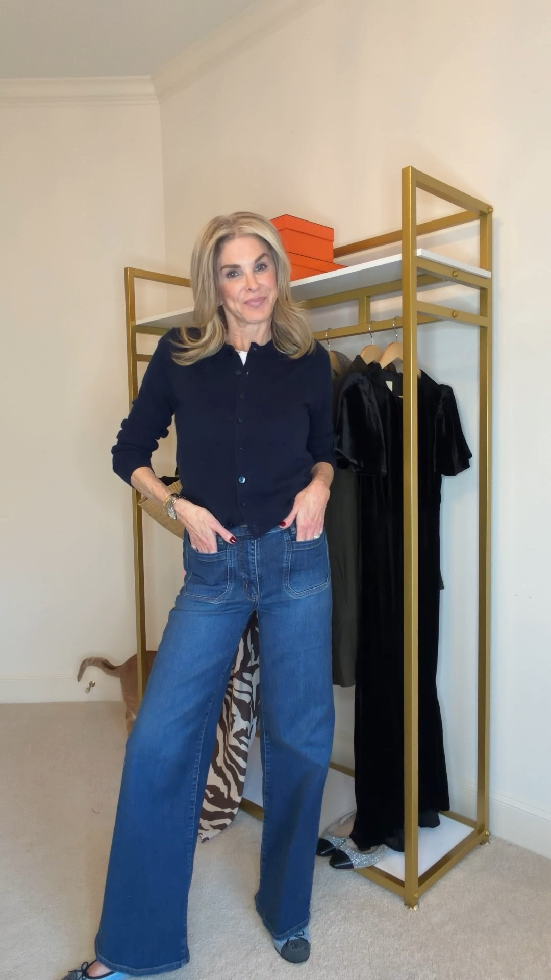 FRAME denim - an honest review
Fits TTS
1) Le Slim Palazzo modernist pocket - color Esteem 
2) Le Sleek straight - color Black 



#LTKOver40 #LTKootd