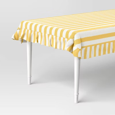 Yellow Striped Tablecloth - Threshold™ | Target