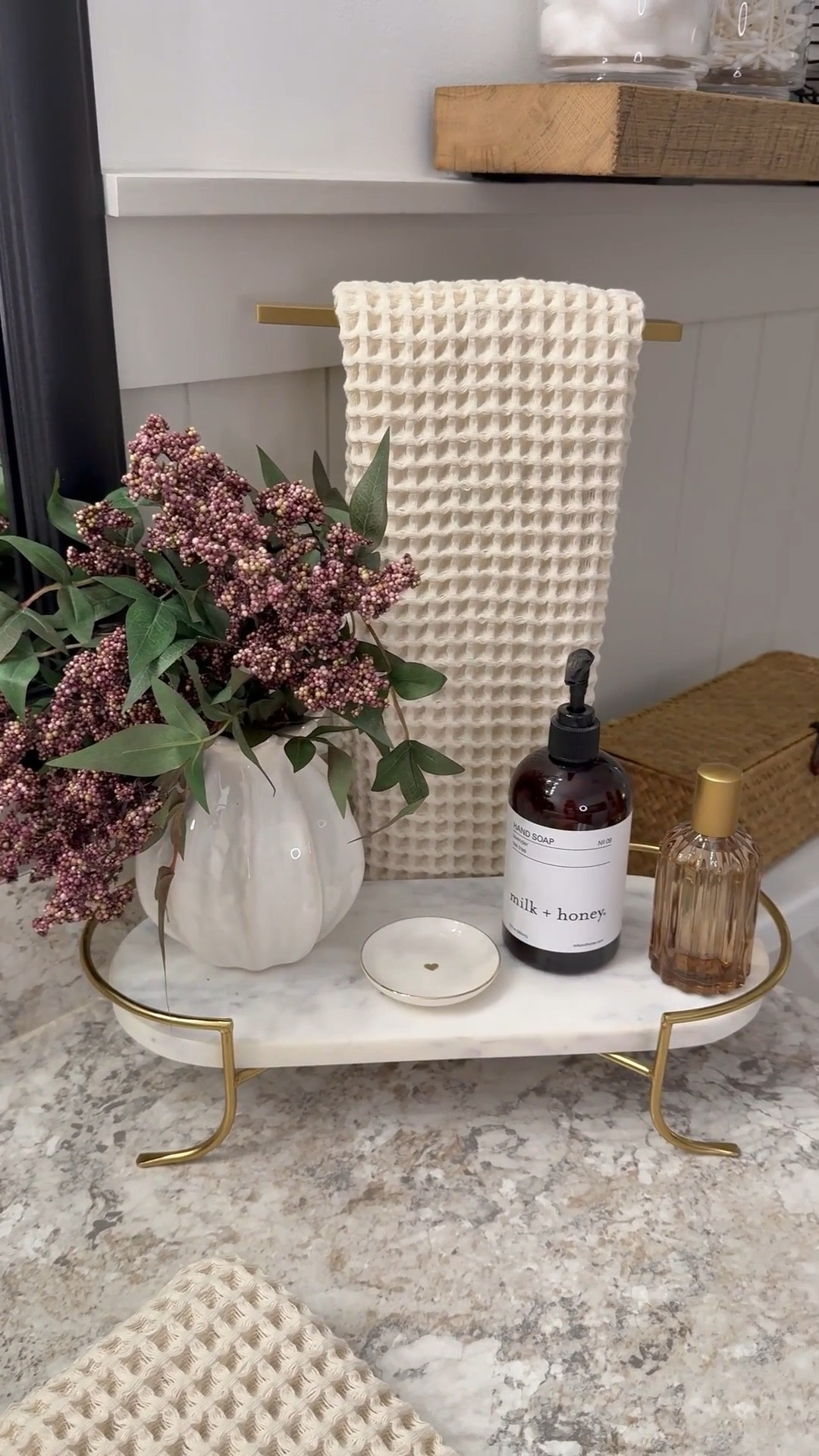 Elegant Oval Marble Tray Stand for Bathroom & Countertop Styling

Follow @farmtotablecreations on Instagram for more home finds you’ll love.

This oval marble tray and stand is one of those pieces that instantly makes a space feel elevated and thoughtfully styled. The soft marble veining paired with the warm brass legs creates a beautiful high-end look while still being incredibly practical for everyday use. I love using it to corral hand soap, a small floral arrangement, and daily essentials so the countertop looks clean, layered, and pulled together instead of cluttered. It would also be stunning on a kitchen counter, coffee bar, or nightstand — truly one of those versatile pieces that works anywhere in your home.

#marbletray #bathroomdecor #countertopdecor #bathroomaccessories #bathroomstyling #vanitydecor #brassdecor #homedecor #amazonfinds #organization #countertopstyling



#LTKHome #LTKSaleAlert