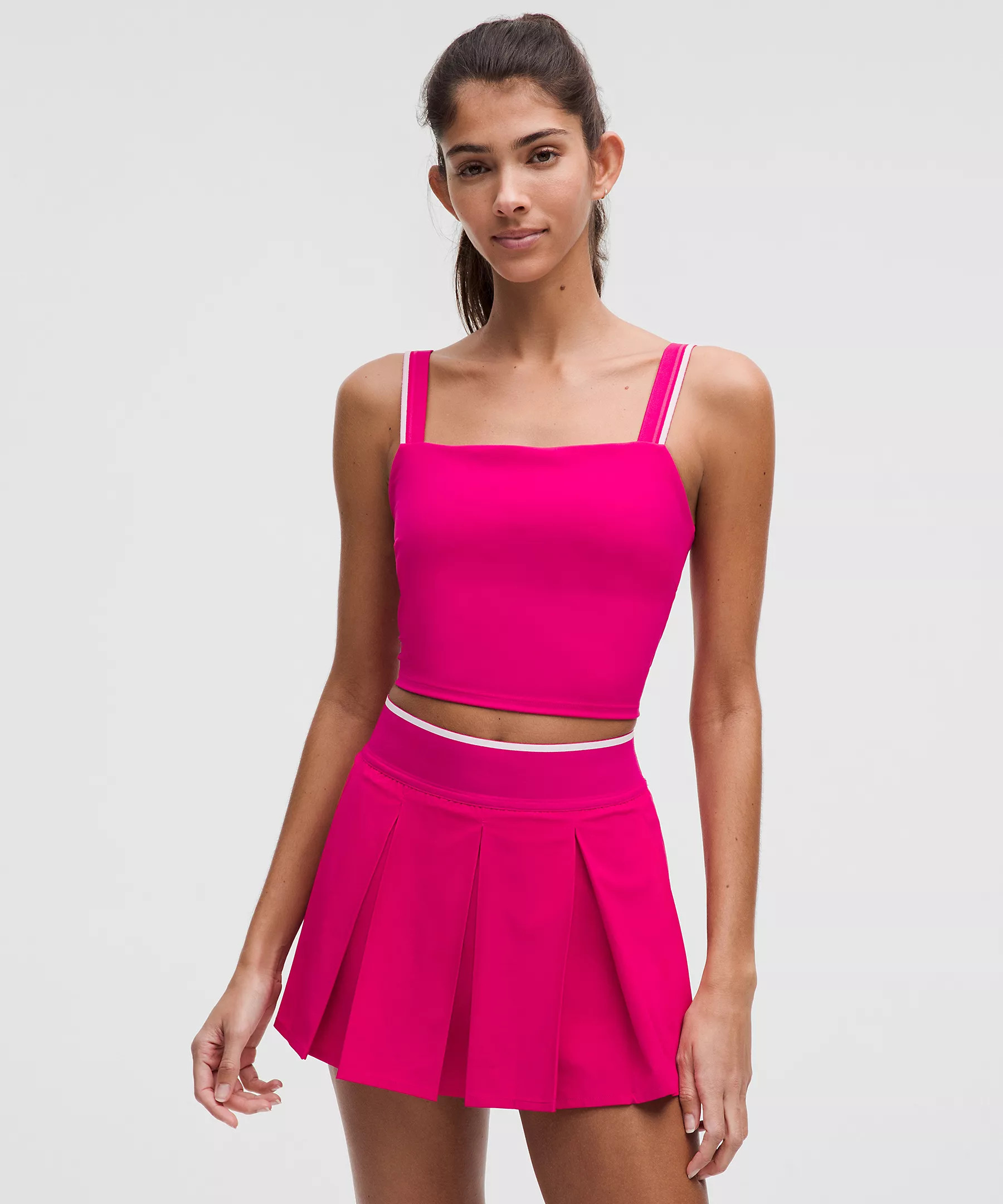 Square-Neck Cropped Tennis Tank Top* Medium Support, B/C Cup | Women's Sleeveless & Tank Tops | l... | Lululemon (US)