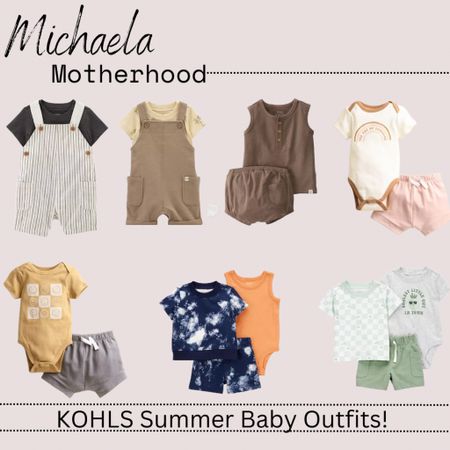 Kohls summer baby outfits! Currently all on sale! (5/23/23) 

#LTKfit #LTKbaby #LTKFind