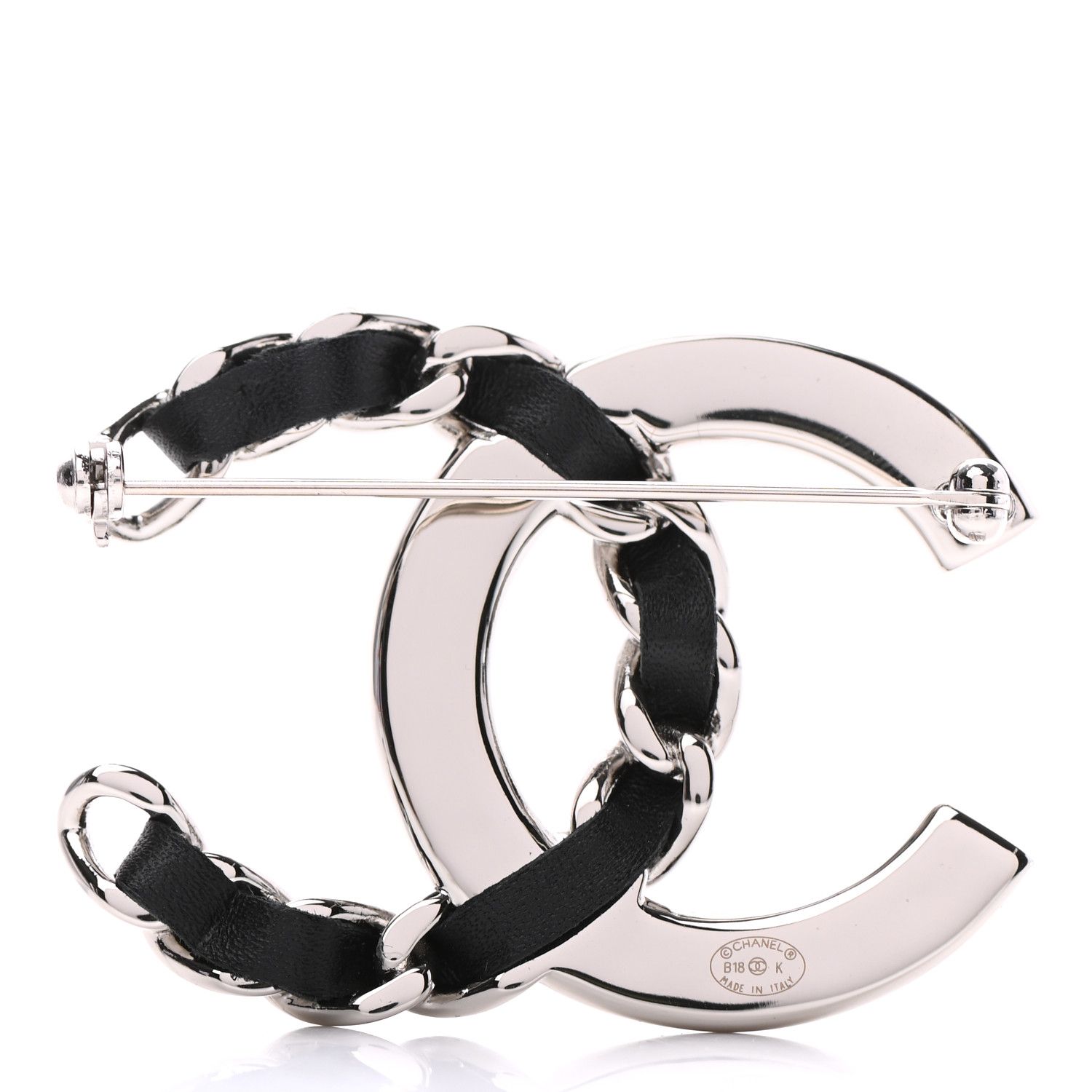 CHANEL

Lambskin Baguette Crystal CC Chain Brooch Black | Fashionphile