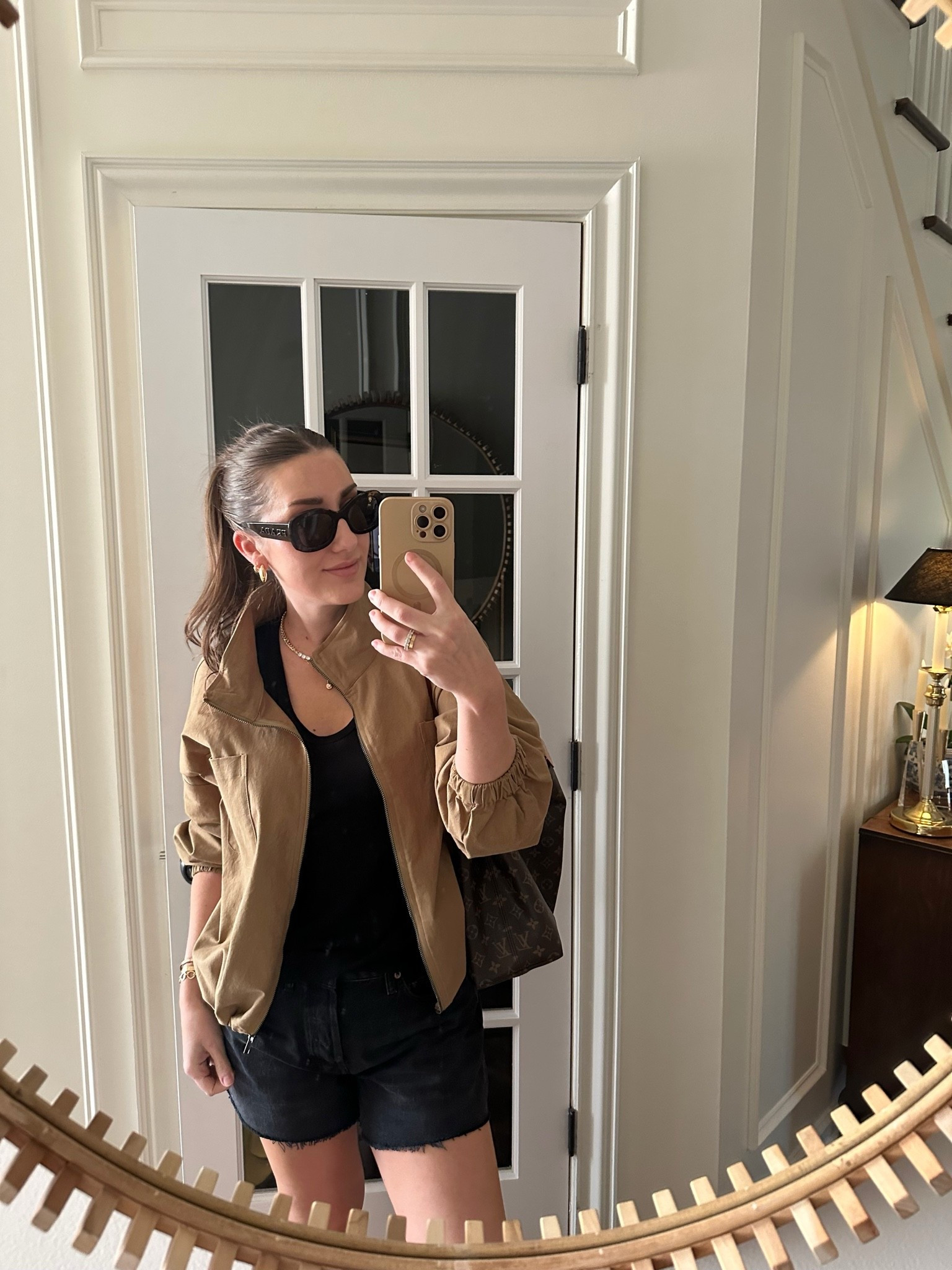 Casual summer ootd
Relaxed versatile jacket, neutrals, and lots of gold jewelry 😎
Jacket medium

#LTKootd