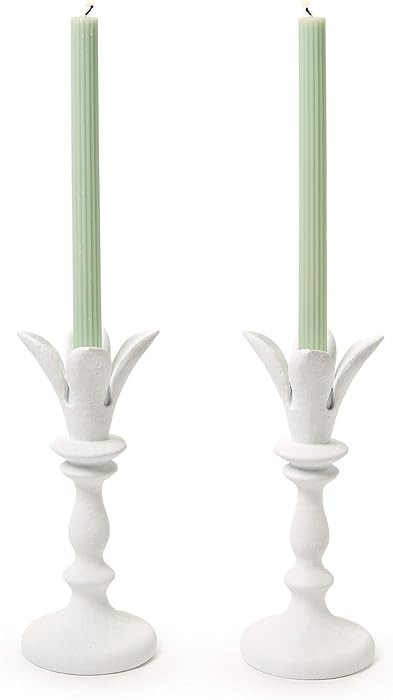 Two's Company Candlestick Holder, 9.5-Inch, Resin, Set of 2 | Amazon (US)