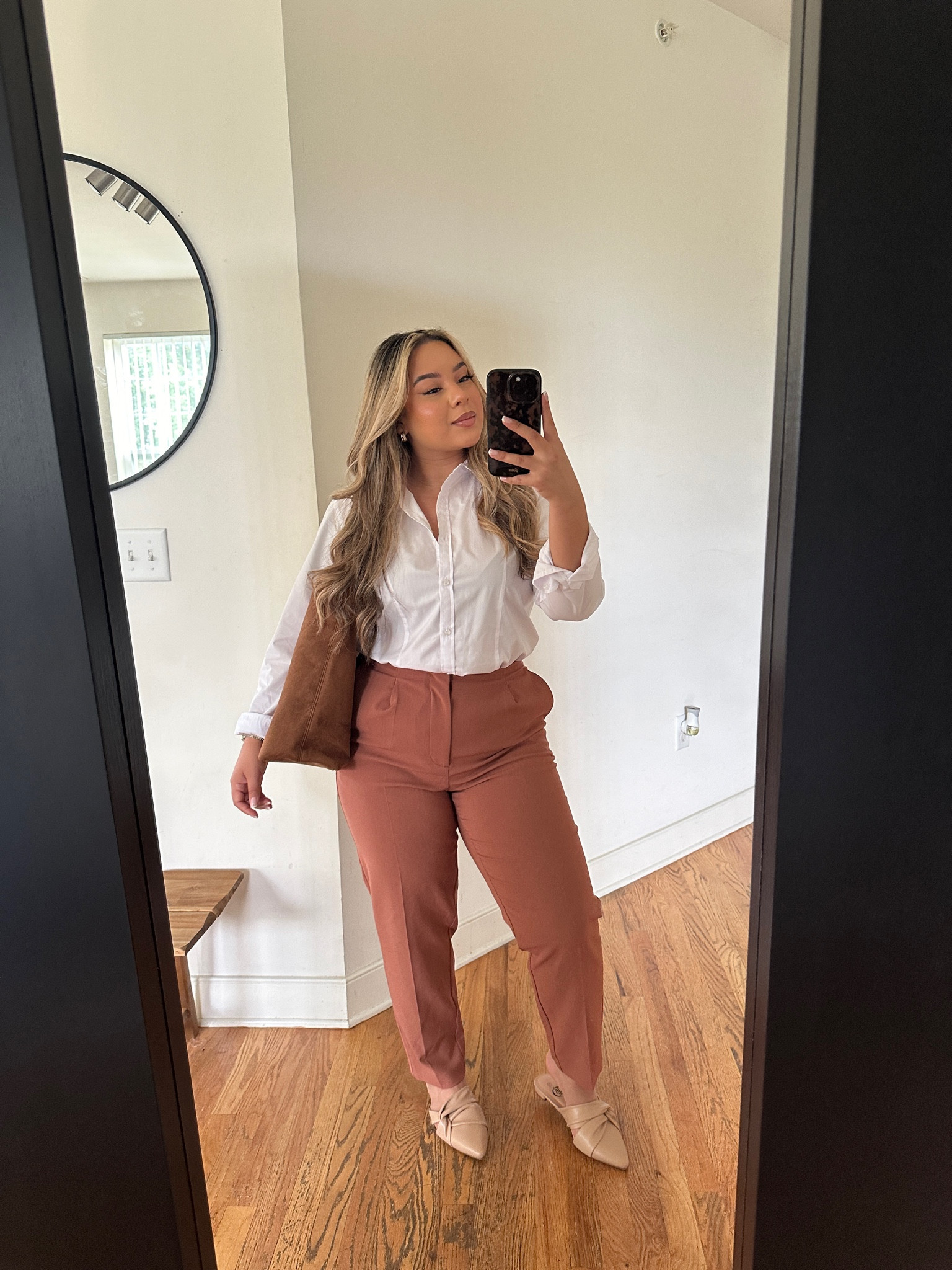 Fall Office Outfit 👜🤎🍂

Wearing a size 10 in the pants. They are TTS🫶🏼



#LTKSeasonal #LTKWorkwear #LTKStyleTip