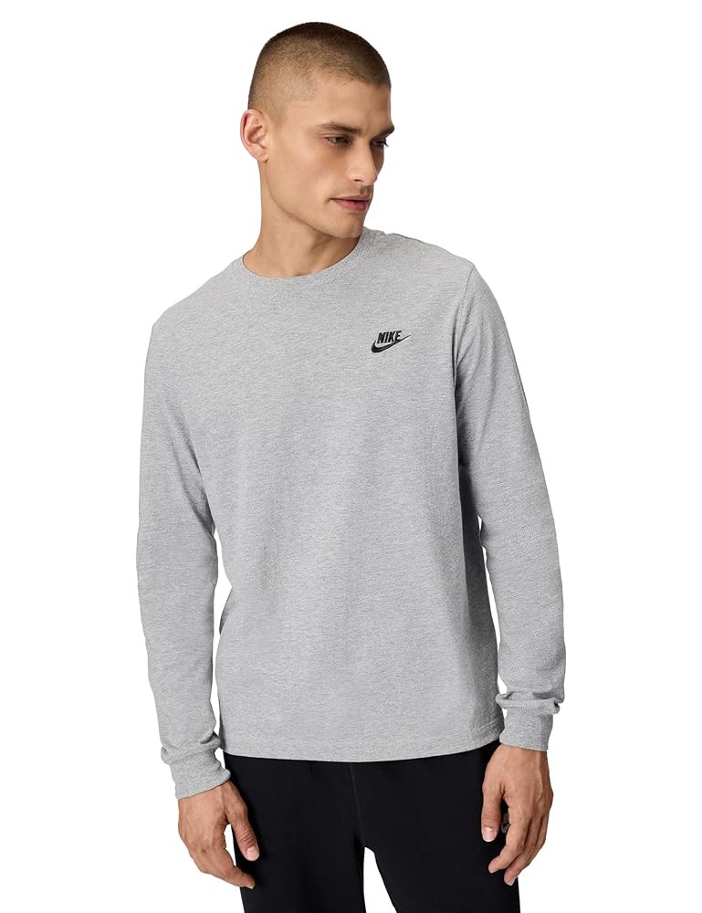 Nike Men's Sportswear Club, Dark Grey Heather/Black, Medium | Amazon.com | Amazon (US)