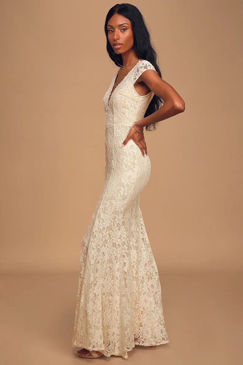 Icing on the Cake White Lace Short Sleeve Maxi Dress | Lulus