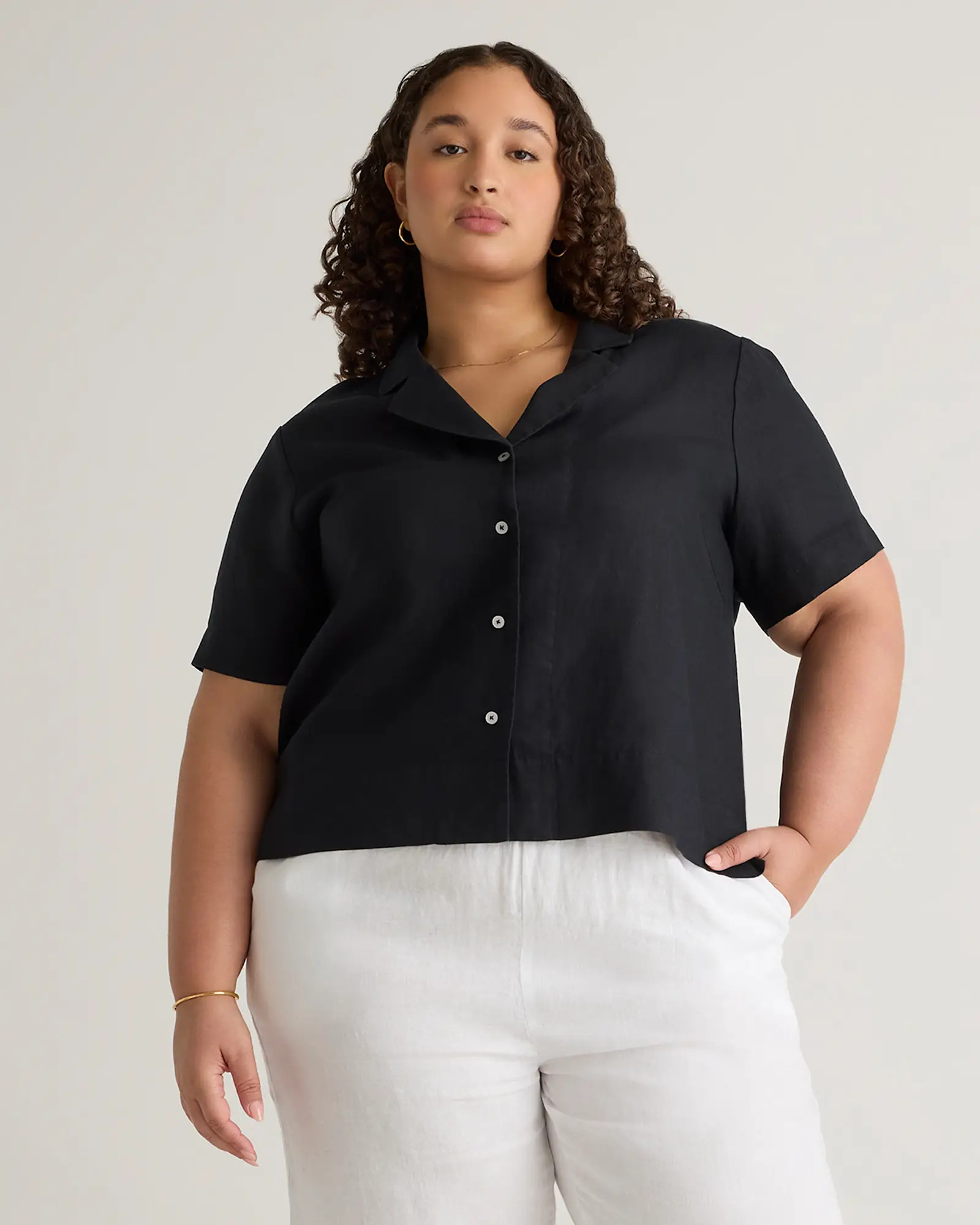 100% European Linen Short Sleeve Shirt | Quince