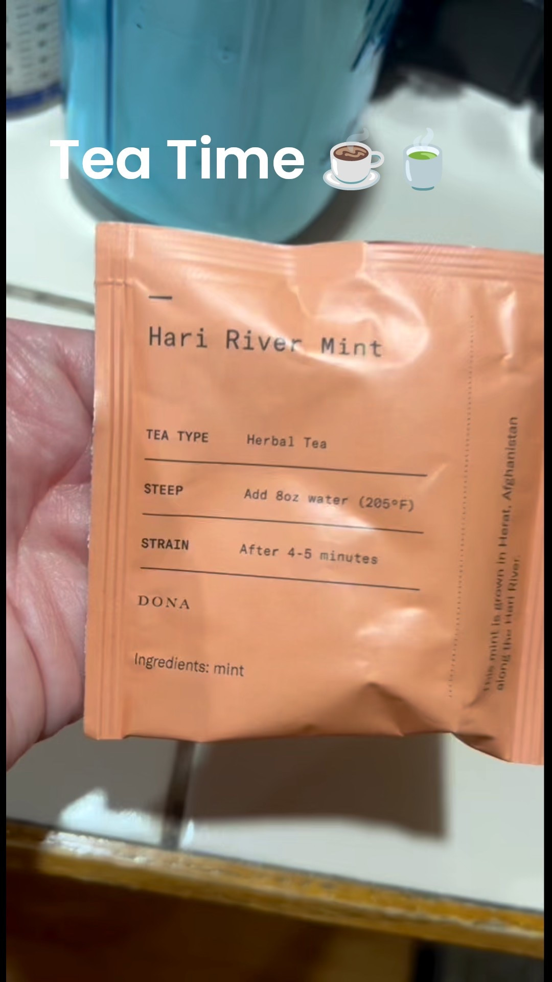 Time for some delicious Hsri River Mint Tea from Dona Tea 🫖 ☕️ I found it in my Dona Tea Library 📚 ☕️🍵 It’s delicious herbal tea 🍵 

#LTKdayinmylife #LTKstorytime #LTKselfcare