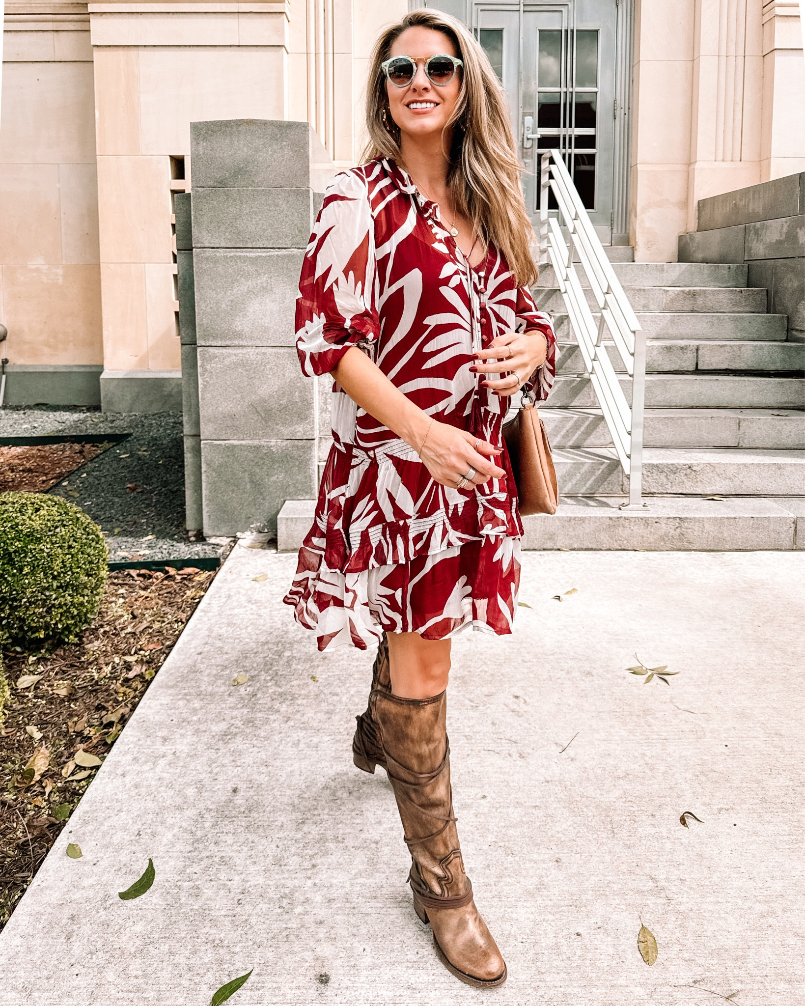 Perfect fall dress for warmer afternoons.  These boots are some of my faves! I love the hint of gold that just makes them a little extra special 



#LTKshoecrush #LTKSeasonal