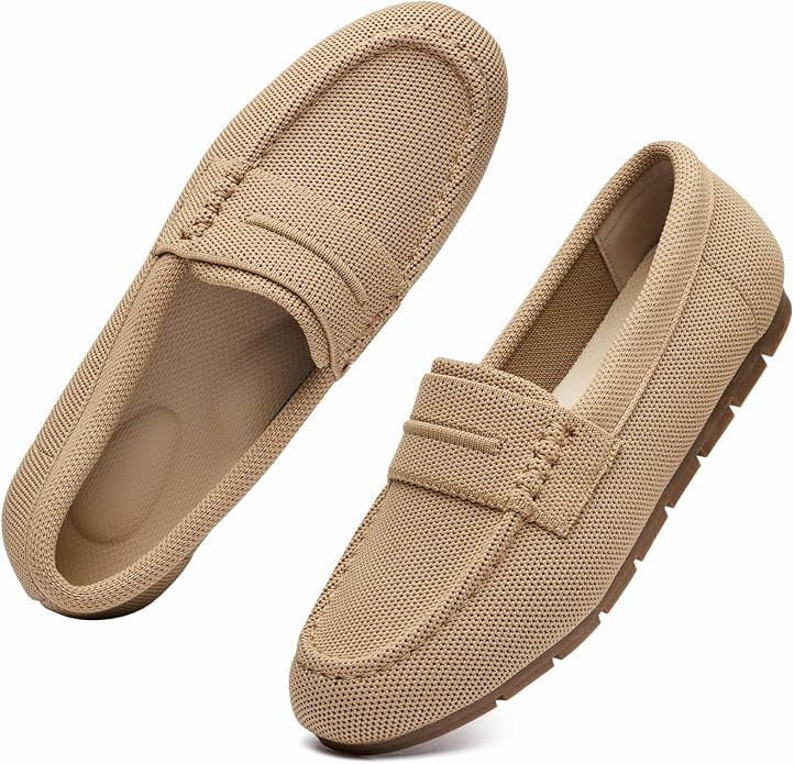 Vespiero Loafers for Women Comfortable Slip on Work Flats Shoes Womens Dressy Casual Walking Shoe... | Amazon (US)