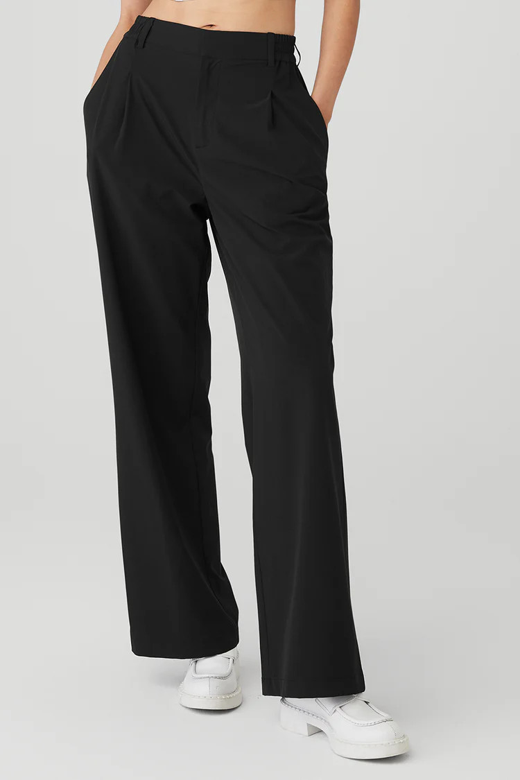 High-Waist Pursuit Trouser - Black | Alo Yoga (US)