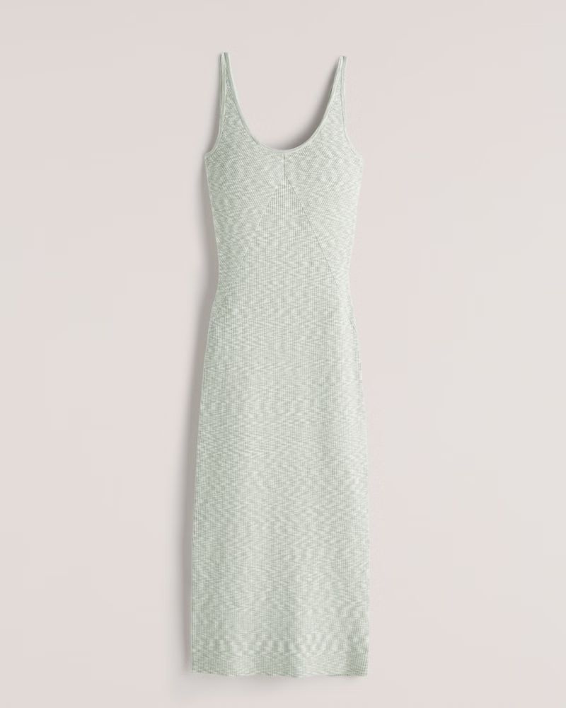 Elevated Knit Slip Midi Dress | Abercrombie & Fitch (US)