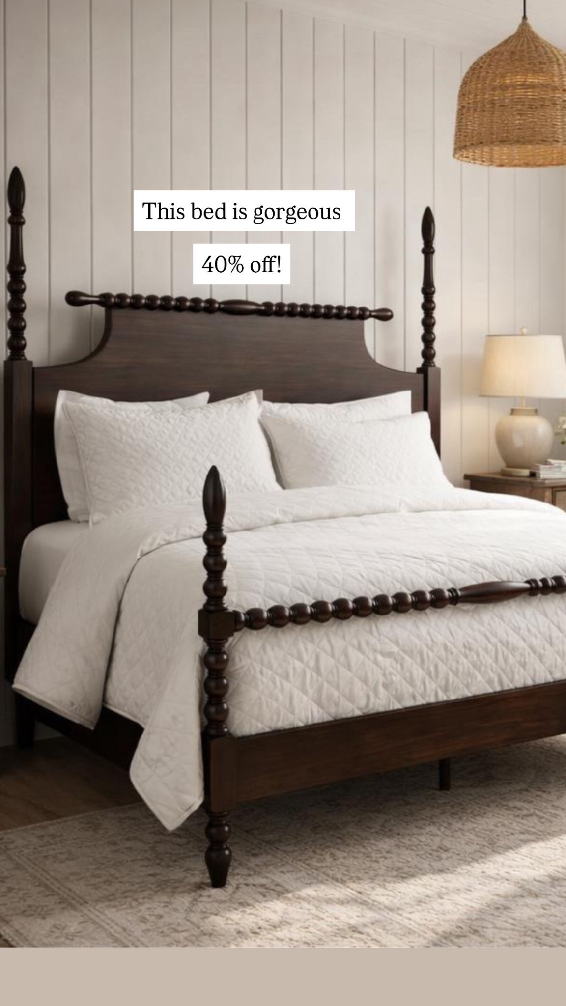 I can’t believe how beautiful this bed is, vintage inspired and on sale 40% off such a great price

Bedroom furniture, headboard spindle bed, bedroom inspo

#LTKSaleAlert #LTKHome