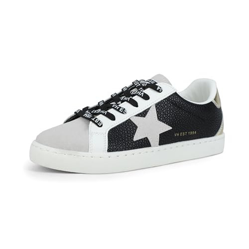 VINTAGE HAVANA Women’s Fashion Sneakers Legend AM Black Grey Pebbled 6 | Amazon (US)