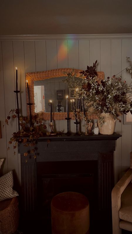My kinda Halloween decor…a little spooky, a little moody, a little Fall. Really sets the tone don’t you think?!

Amazon, LED taper candles, snakes, Afloral, electric fireplace, vintage decor, wicker mirror, Crate & Barrel, Jake Arnold. Scalloped candle holders, fall decor, artificial florals

#LTKHalloween #LTKSeasonal #LTKhome
