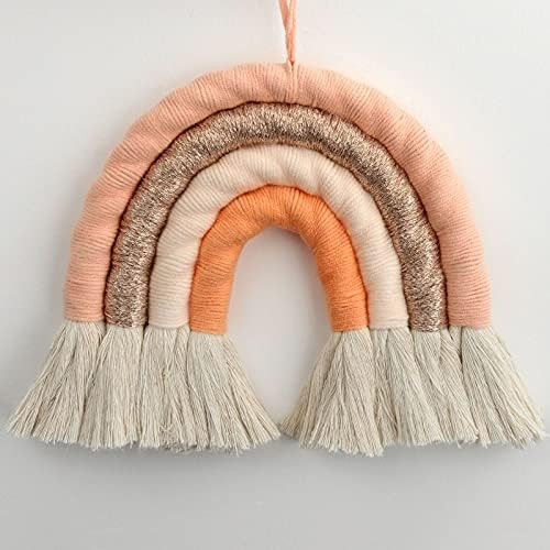 EBINGMIMA Rainbow Wall Hanging, Macrame Woven Rainbow, Rainbow Wall Decor, Baby Room Decor, Baby ... | Amazon (US)