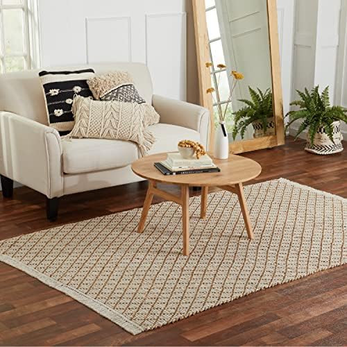 Pebble & Crane - Exeter Rug - Woven Throw Rug - Jute and Cotton - Area Rug for Kitchen, Living Ro... | Amazon (US)