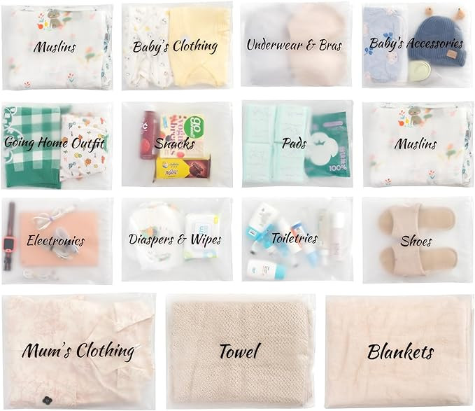 MANWU 14pcs Hospital Bags essentials for Labor and Diaper,Mom hospital bags Maternity Essentials,... | Amazon (US)