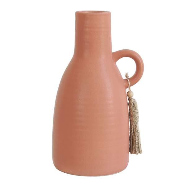 Pink Ceramic Vase, 9", sold by At Home | At Home