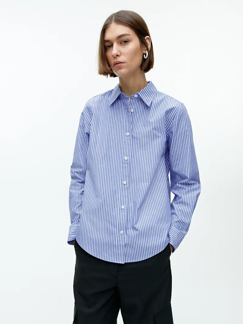 Straight Cut Poplin Shirt | ARKET (US&UK)