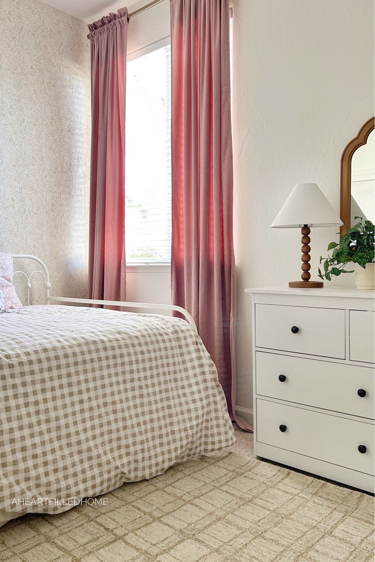 Little girl’s nursery bedroom, with area rug, velvet curtains, dresser, lamp, mirror, faux plant, bedding, and wallpaper! #girlsroom #homedesign #homedecor

#LTKFindsUnder100 #LTKHome #LTKFindsUnder50