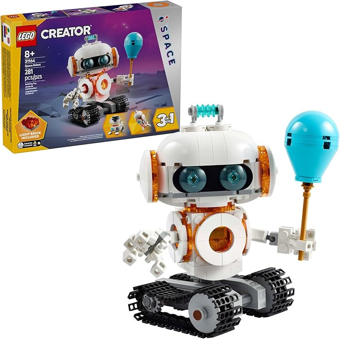 LEGO Creator 3 in 1 Space Robot Toy - Building Toy Kit for Kids with 3 Options, Robot, Spaceship,... | Amazon (US)