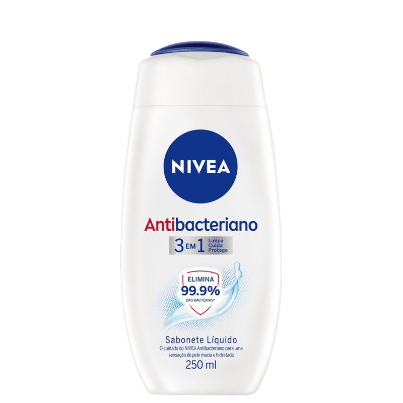 NIVEA Antibacteriano 3 em 1
        
            
                 - Sabonete Líquido 250ml | Beleza Na Web (BR)
