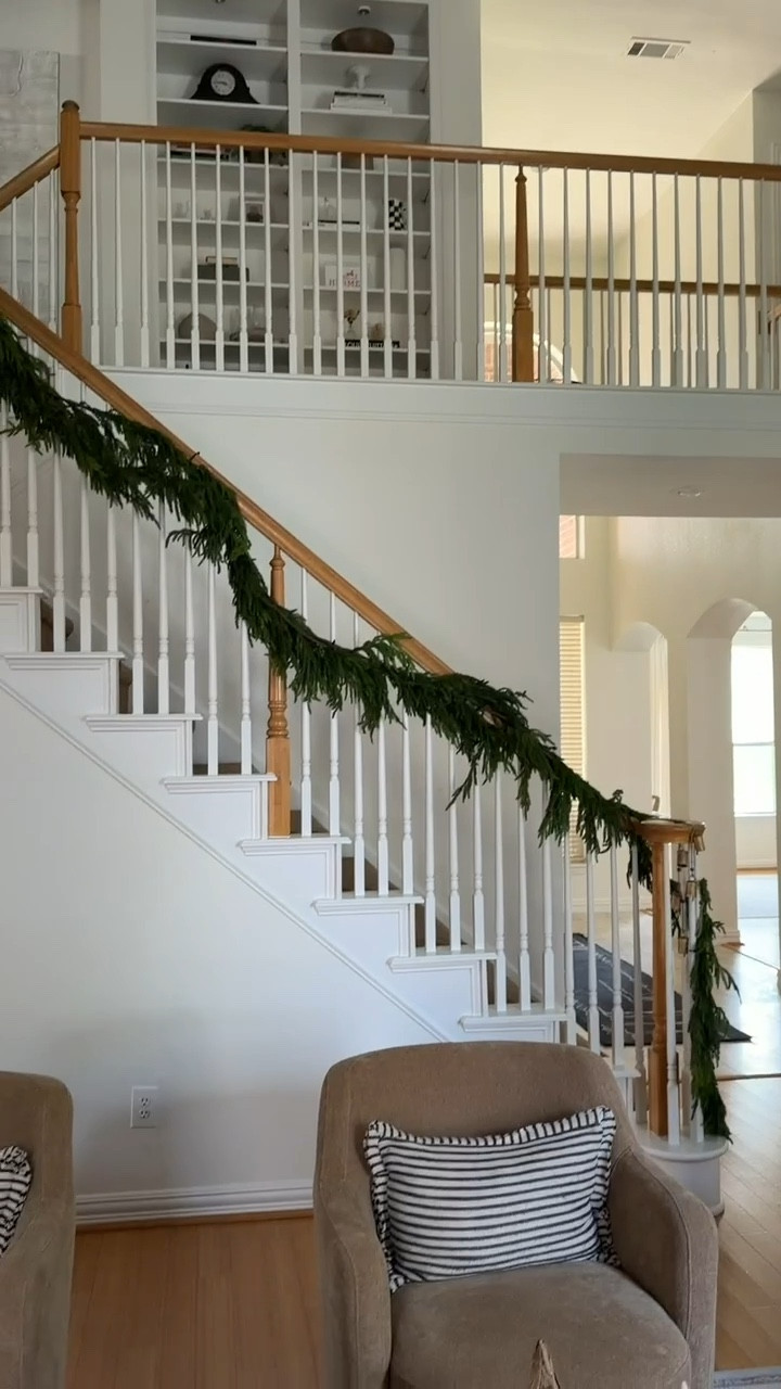 Staircase garland! Same kind used last year and we also have it on our fireplace — it looks and feels so real! 🎄🌲 

Home decor, Christmas decor, Christmas garland, staircase garland, Christmas decorations

#LTKHoliday #LTKSeasonal #LTKHome