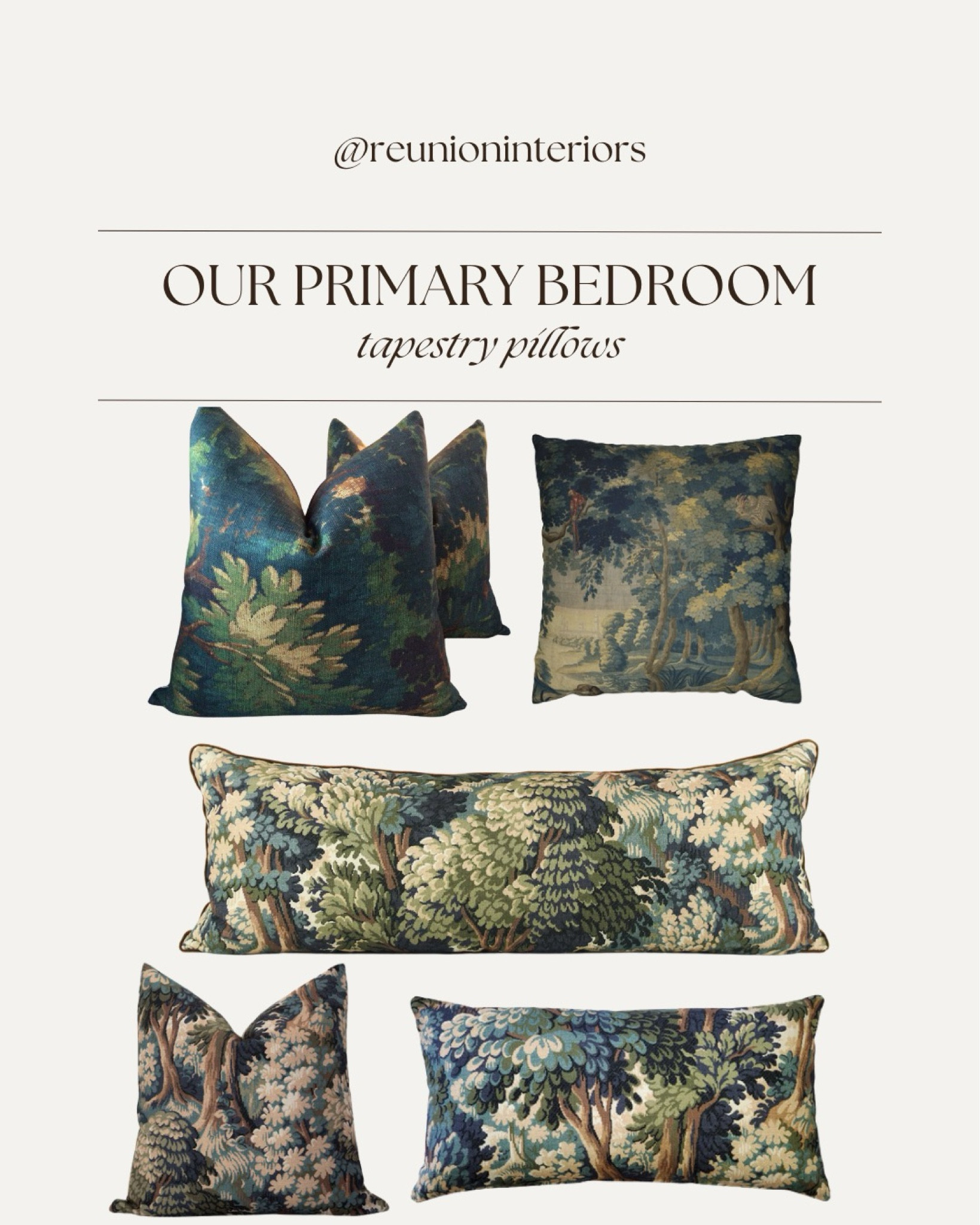 Our Primary Bedroom — Tapestry Pillows. Unfortunately the exact one we have is no longer available as the store doesn’t exist anymore, but here are some STUNNING dupes! 

#LTKsalealert #LTKstyletip #LTKhome