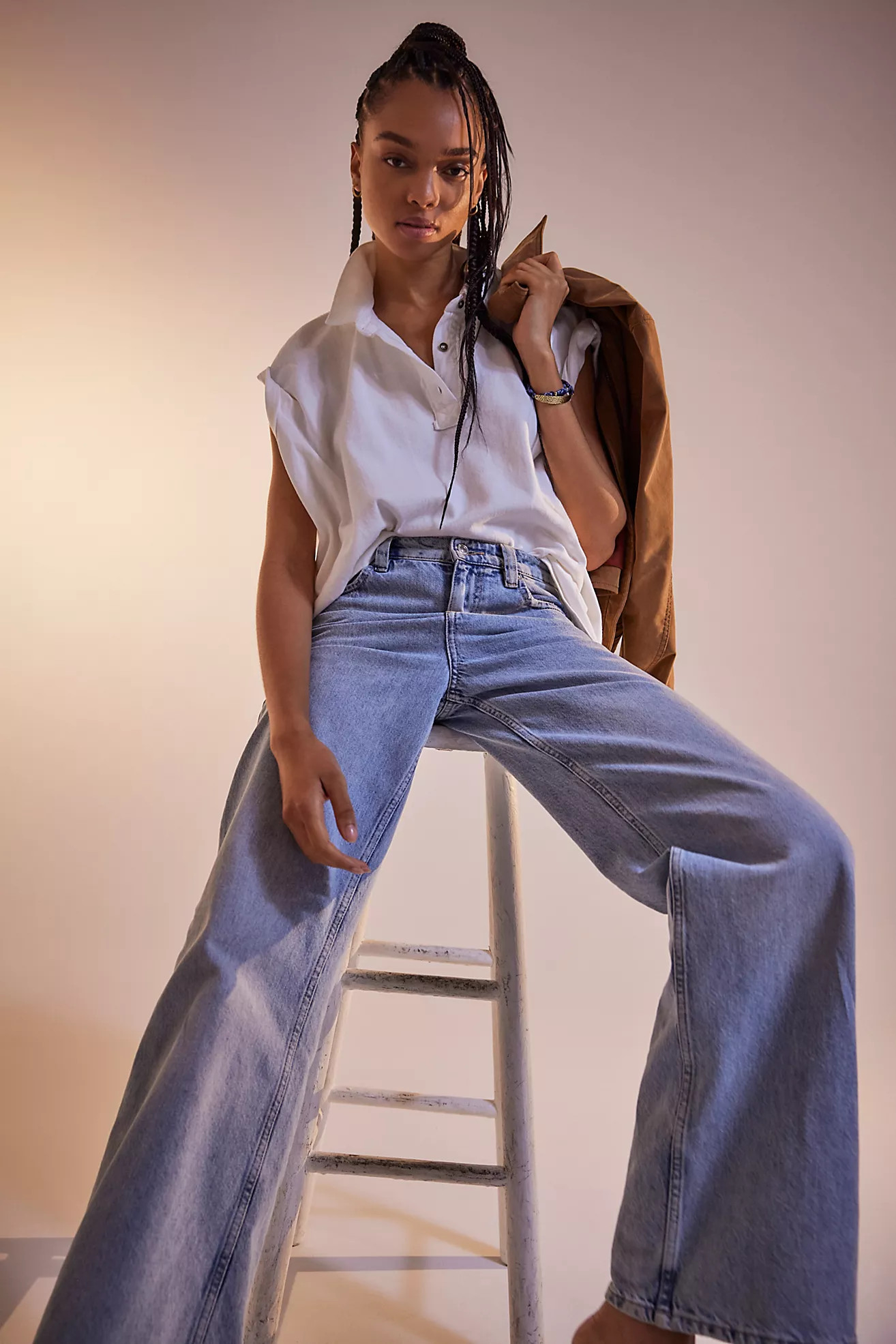 CRVY Gia Wide-Leg Jeans | Free People (Global - UK&FR Excluded)