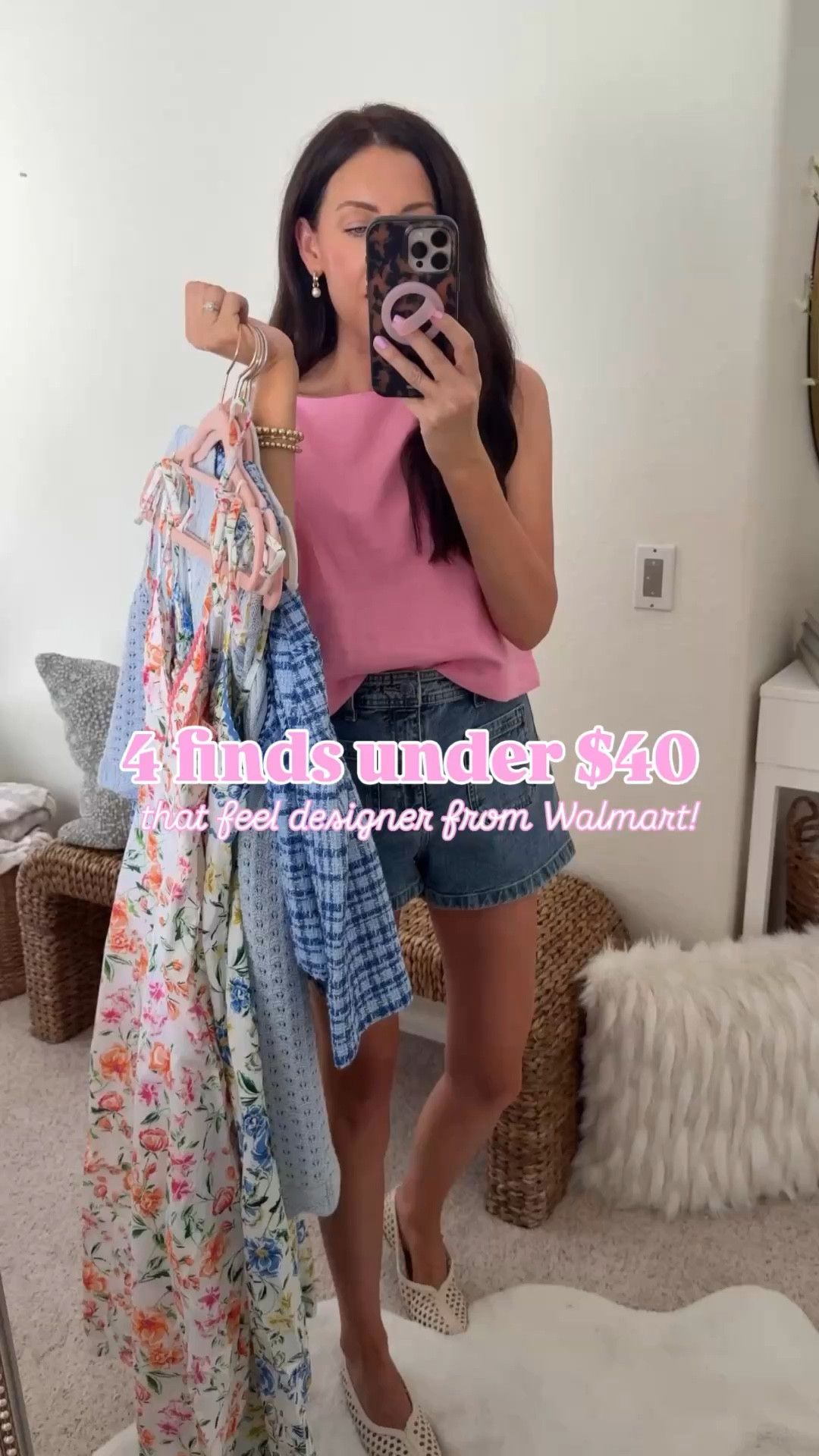 Comment DETAILS to shop 4 finds under $40 from Walmart that are serving designer😍🙌🏼 I also, LOVE that you can mix & match the last set!! 
.
.
Small in both dresses. I could’ve done an extra small, if you’re between sizes go down! It has adjustable straps👌🏻
Small in the tweed top 
 2 in the skirt and I could’ve even sized down .
The jeans run true to size  & are 50% off👏🏻
The shorts are under $20 and also Walmart ! I’m wearing a 4
.
.
#walmartstyle Walmart spring dresses, Walmart spring outfits, easter dress ideas ￼

#LTKmomlife #LTKootd #LTKSeasonal