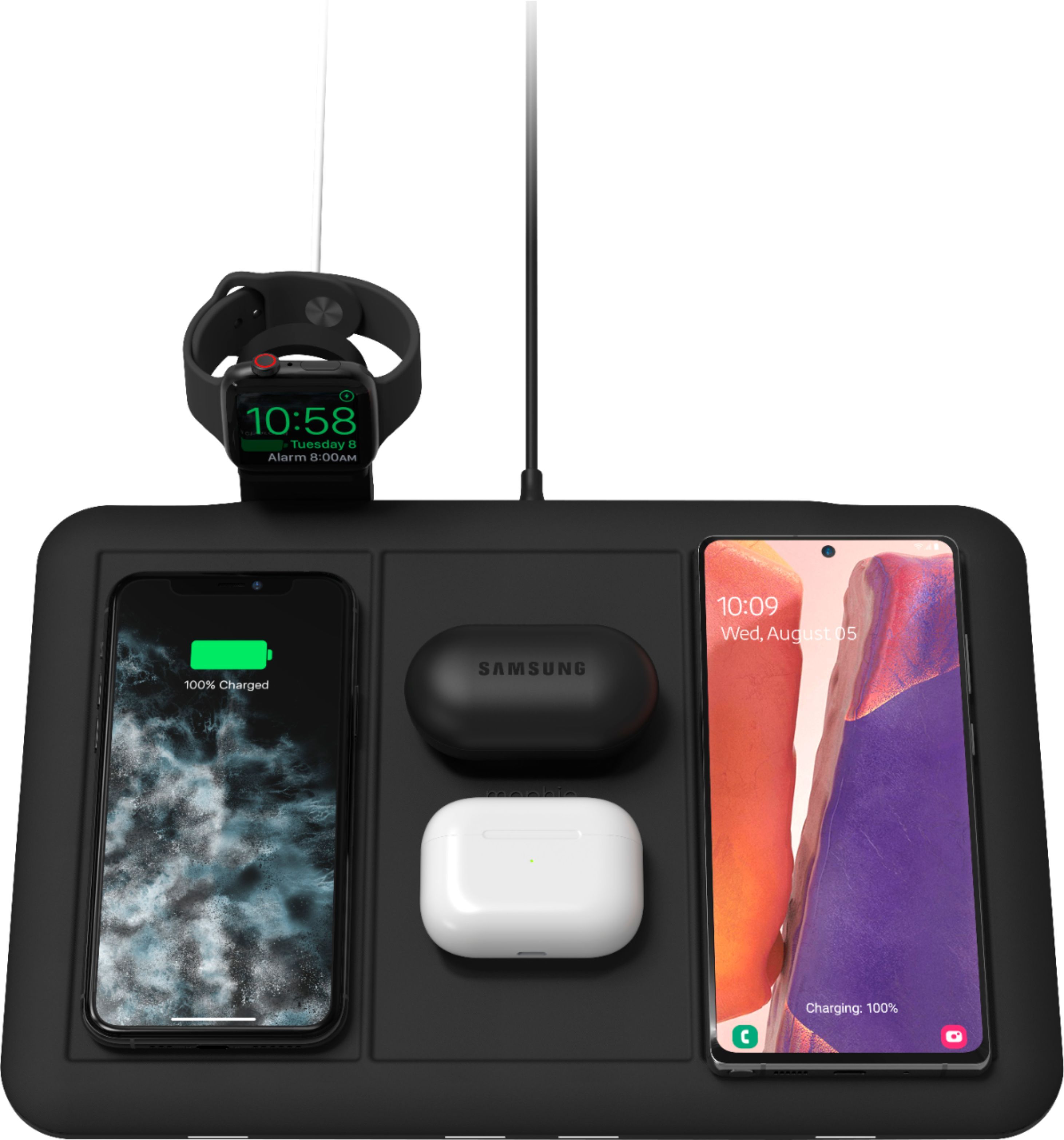 mophie 4-in-1 Universal Wireless Charging Mat Black 401306598 - Best Buy | Best Buy U.S.