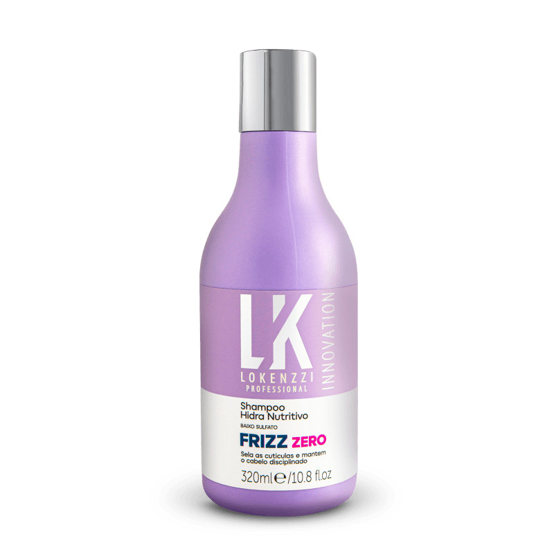 Shampoo Hidra Nutritivo Frizz Zero Lokenzzi 320ml Lançamento | Beleza Na Web (BR)