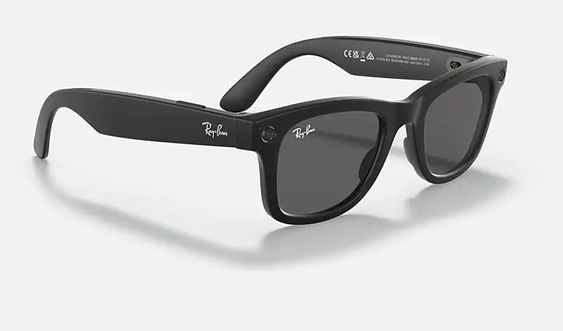 RAY-BAN STORIES | WAYFARER Sunglasses in Matte Black and Dark Grey | Ray-Ban® | Ray-Ban (US)