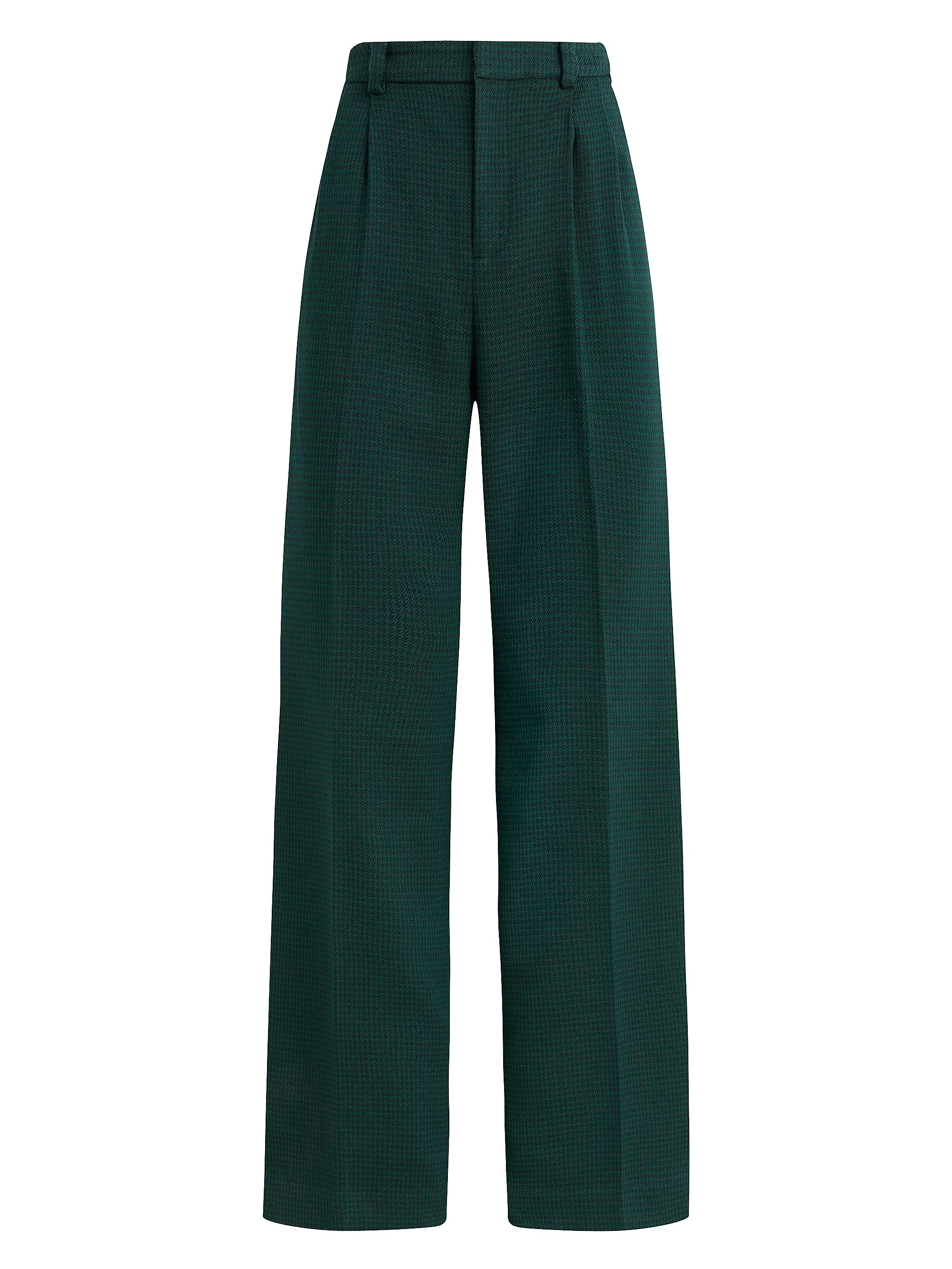 The Low Favorite Houndstooth Mid-Rise Wide-Leg Pants | Saks Fifth Avenue