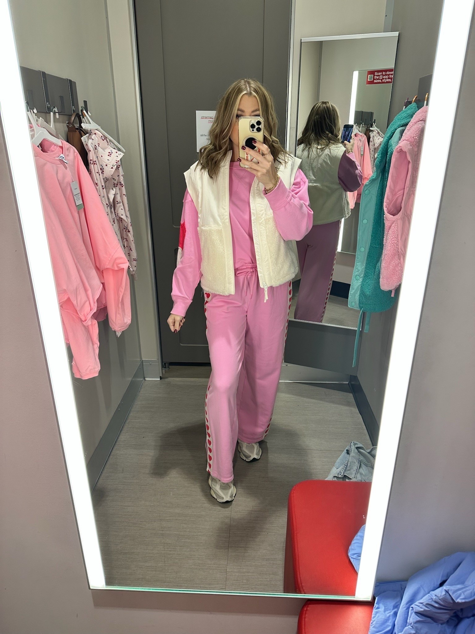 Loving all the pink if you cant tell!! This cozy Sherpa vest goes perfectly with this sweetheart valentines set from Target! Perfect for running errands or school drop off outfit inspo! Valentine's Day outfit inspo winter fashion busy mom style boy mom fashion target finds target must haves thesavannahk

#LTKmomlife #LTKootd #LTKSeasonal