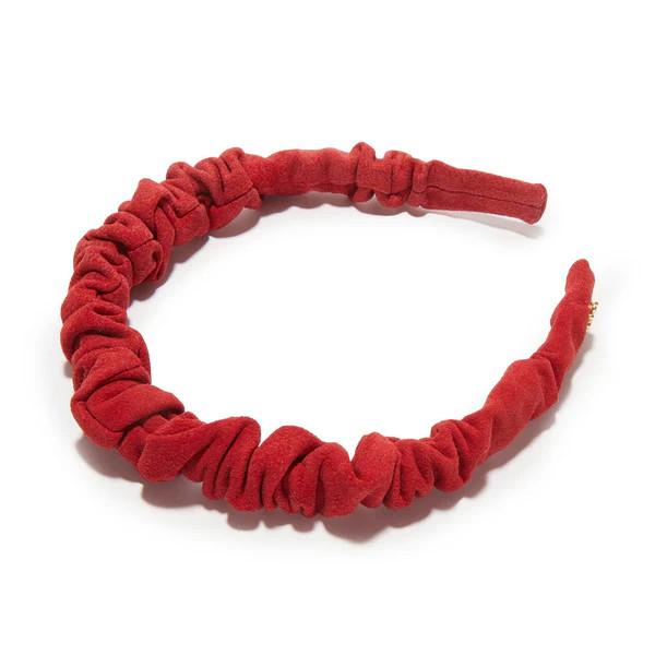 CRIMSON RED JESSIE SUEDE HEADBAND | LELE SADOUGHI
