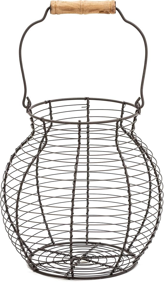 Wire Egg Basket - Vintage Style - By Trademark Innovations | Amazon (US)