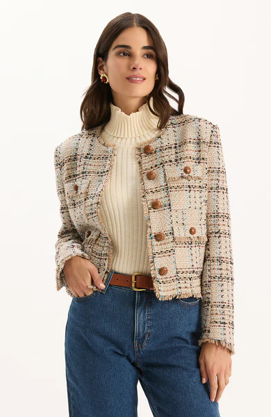 Randy Hyland Bouclé Jacket - Multi Boucle | tyler boe