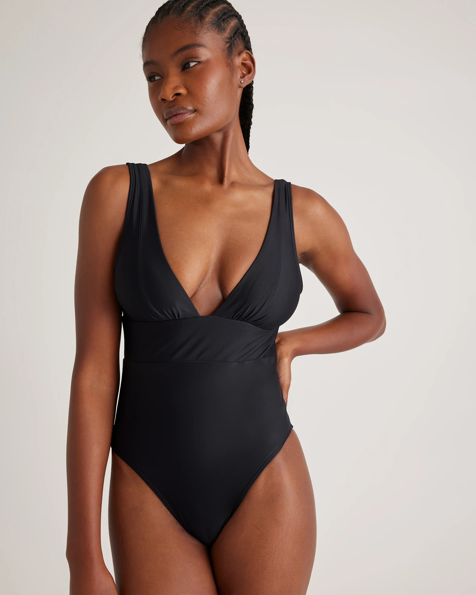 Italian Plunge One-Piece Swimsuit | Quince