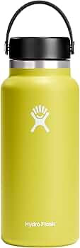 Hydro Flask Stainless Steel Wide Mouth Water Bottle with Flex Cap and Double-Wall Vacuum Insulati... | Amazon (US)