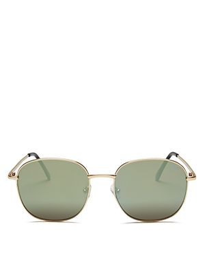 Quay Jezabell Mirrored Round Sunglasses, 54mm | Bloomingdale's (US)