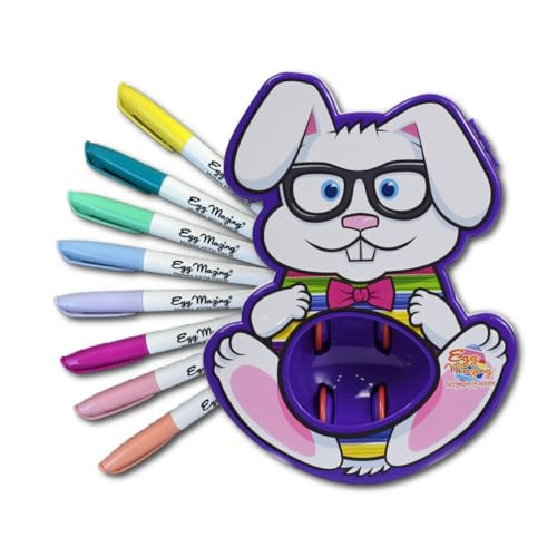 Eggmazing Easter Egg Decorator Kit - Includes Bunny Egg Decorating Spinner Arts and Crafts Set with 8 Colorful Quick Drying Markers - Packaging May Vary | Amazon (US)