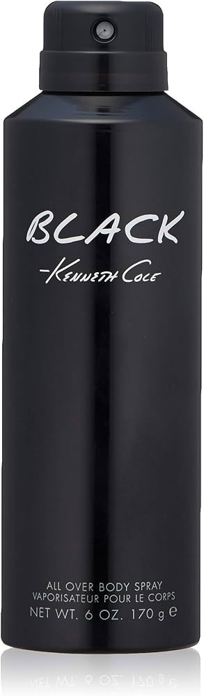 Kenneth Cole Black Body Spray Cologne for Men, 6.0 Fl. Oz. (Pack of 1) | Amazon (US)