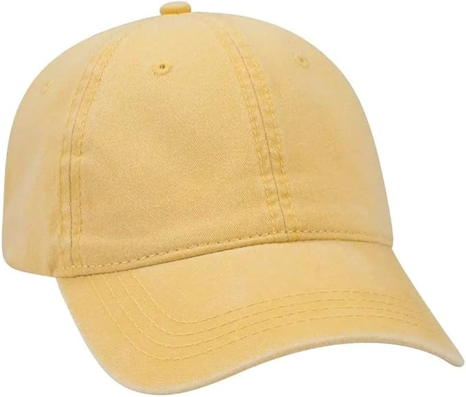 Ashen Fane Washed Solid Pigment Dyed Cotton Twill Brass Buckle Hat | Amazon (US)