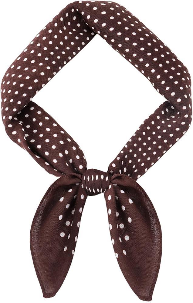 Stylish Silk Feel Bandana for Women Ladies Hair Scarf Chic Spring Neck Scarf for Gifts Travel Vac... | Amazon (UK)